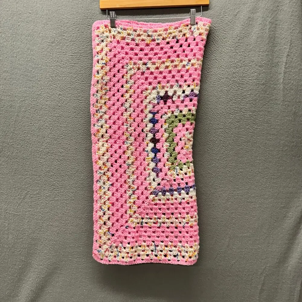 UNISEX Baby Blanket Handmade Classic‎ Retro Look Afghan NWOT STYLE #3695